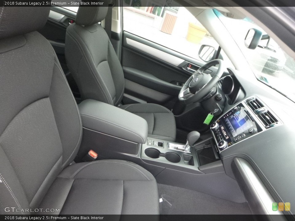 Slate Black Interior Front Seat for the 2018 Subaru Legacy 2.5i Premium #124333062