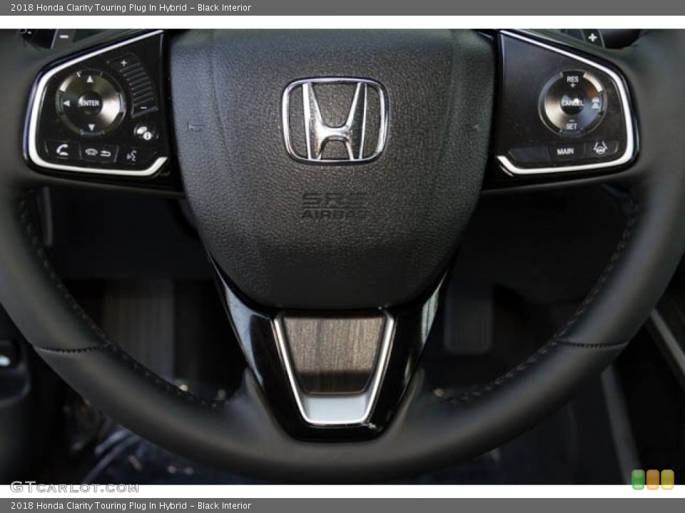 Black Interior Steering Wheel for the 2018 Honda Clarity Touring Plug In Hybrid #124333095