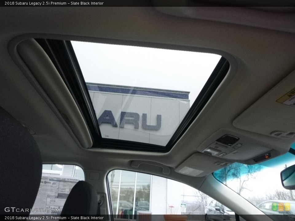 Slate Black Interior Sunroof for the 2018 Subaru Legacy 2.5i Premium #124333113