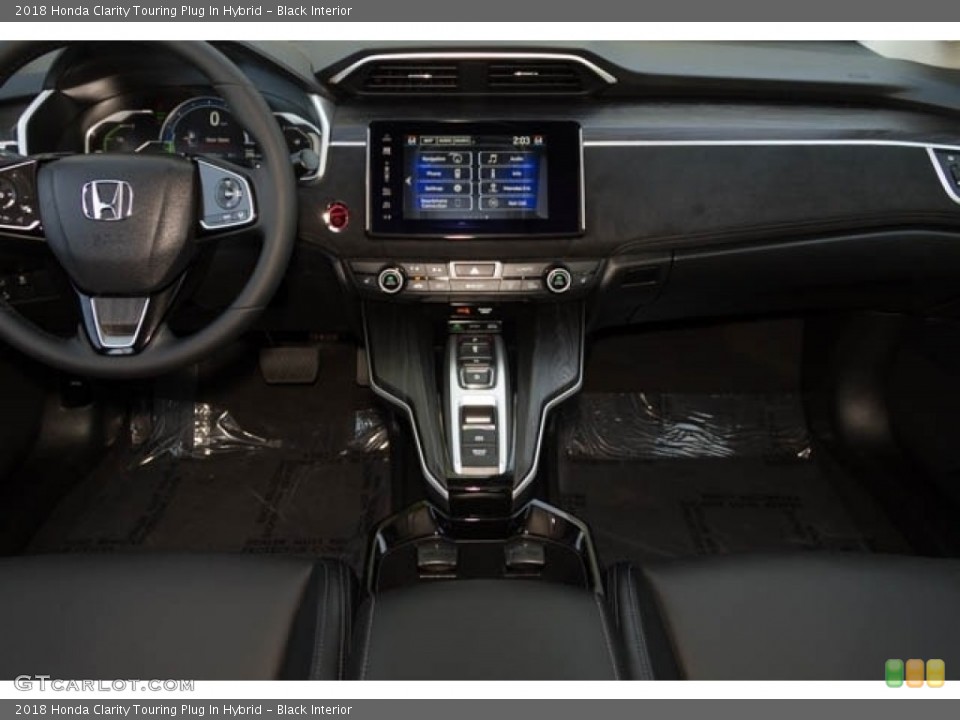 Black Interior Dashboard for the 2018 Honda Clarity Touring Plug In Hybrid #124333160