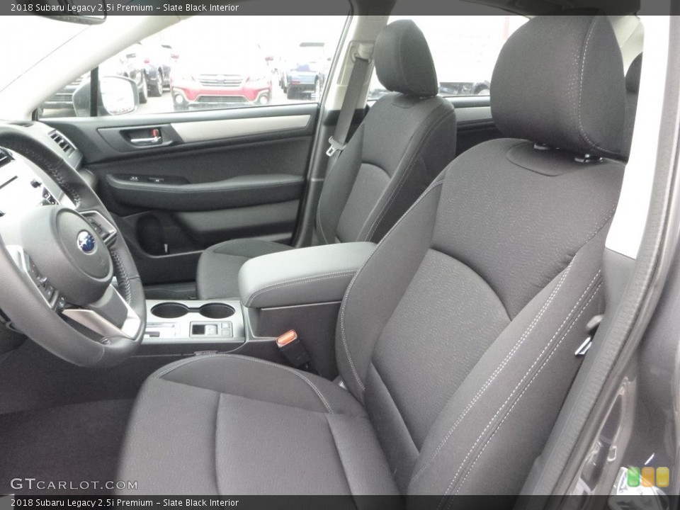 Slate Black Interior Front Seat for the 2018 Subaru Legacy 2.5i Premium #124333200