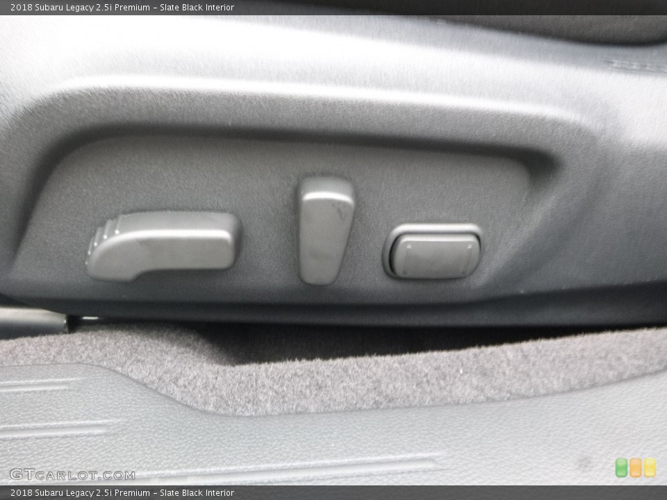 Slate Black Interior Controls for the 2018 Subaru Legacy 2.5i Premium #124333224