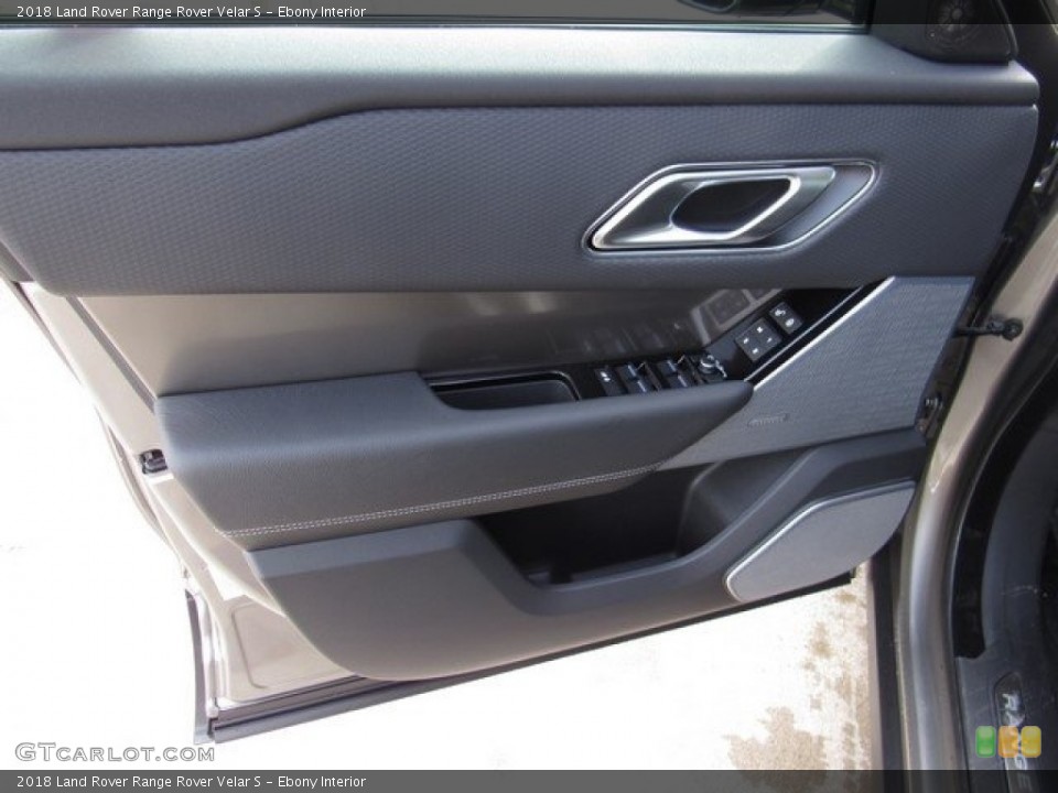 Ebony Interior Door Panel for the 2018 Land Rover Range Rover Velar S #124340904
