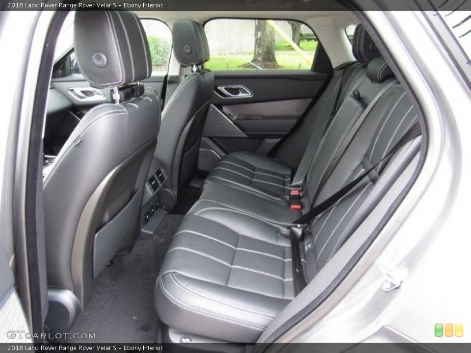 Ebony Interior Rear Seat for the 2018 Land Rover Range Rover Velar S #124341684