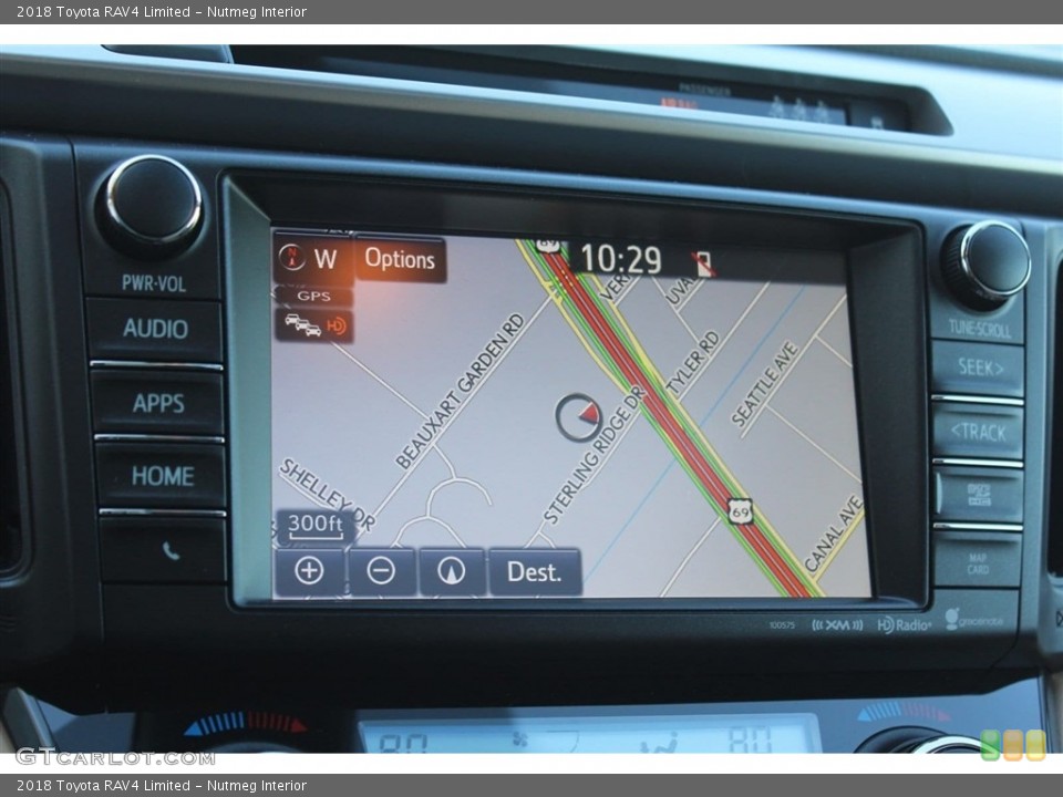 Nutmeg Interior Navigation for the 2018 Toyota RAV4 Limited #124349216
