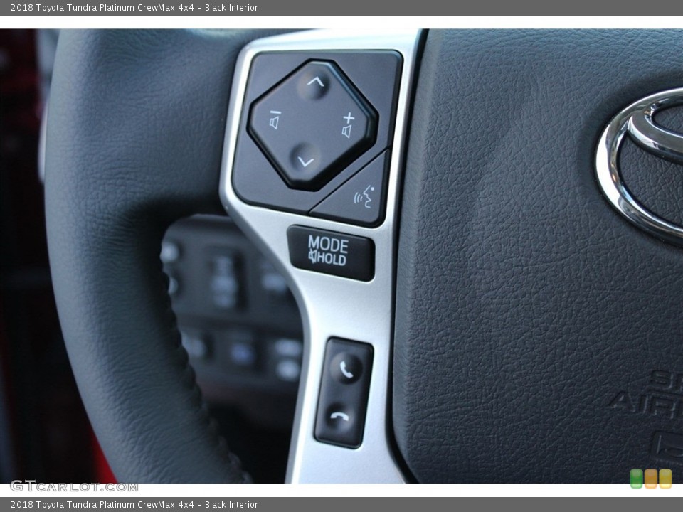 Black Interior Controls for the 2018 Toyota Tundra Platinum CrewMax 4x4 #124349744