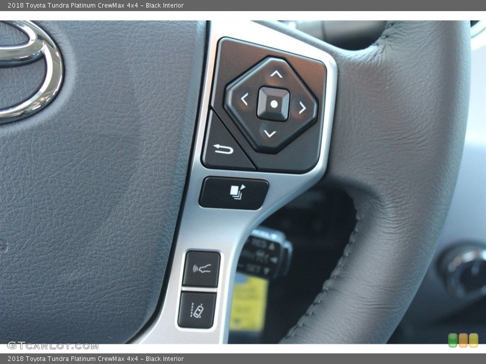 Black Interior Controls for the 2018 Toyota Tundra Platinum CrewMax 4x4 #124349789