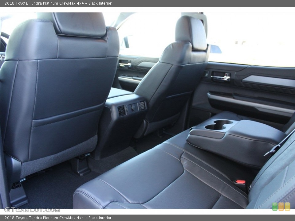 Black Interior Rear Seat for the 2018 Toyota Tundra Platinum CrewMax 4x4 #124349891