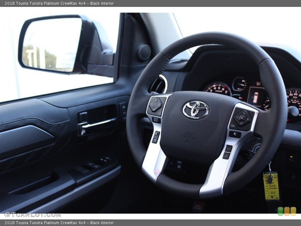 Black Interior Steering Wheel for the 2018 Toyota Tundra Platinum CrewMax 4x4 #124349942