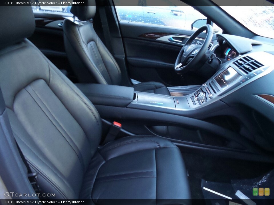 Ebony Interior Photo for the 2018 Lincoln MKZ Hybrid Select #124351252