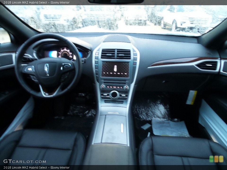 Ebony Interior Dashboard for the 2018 Lincoln MKZ Hybrid Select #124351306