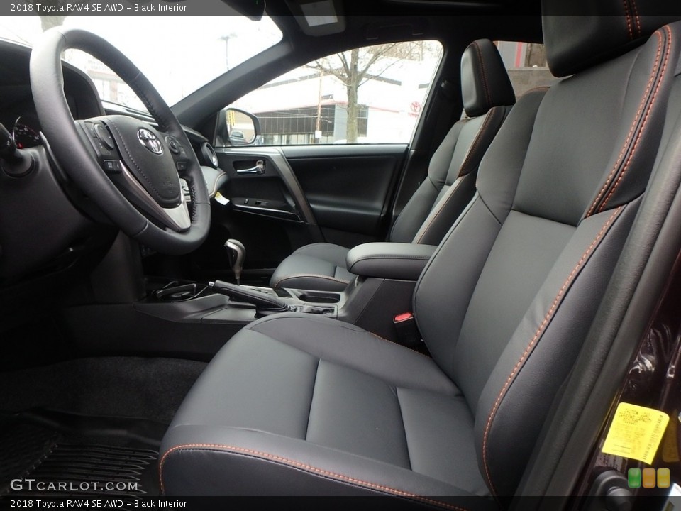 Black Interior Front Seat for the 2018 Toyota RAV4 SE AWD #124356730