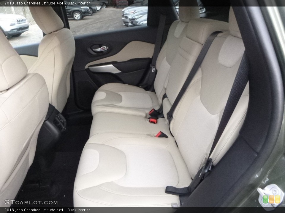 Black Interior Rear Seat for the 2018 Jeep Cherokee Latitude 4x4 #124359460