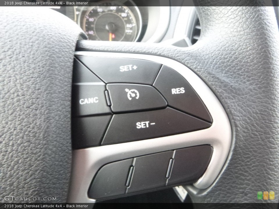 Black Interior Controls for the 2018 Jeep Cherokee Latitude 4x4 #124359634
