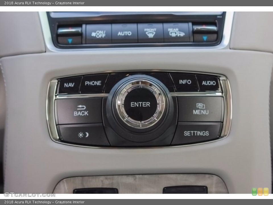 Graystone Interior Controls for the 2018 Acura RLX Technology #124363341