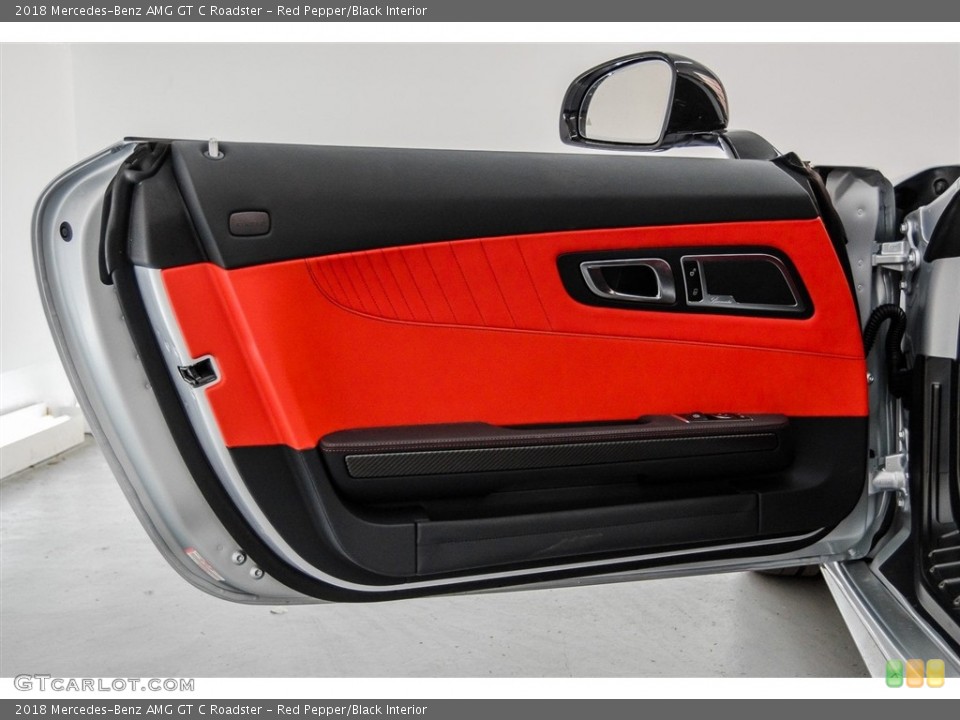 Red Pepper/Black Interior Door Panel for the 2018 Mercedes-Benz AMG GT C Roadster #124370187