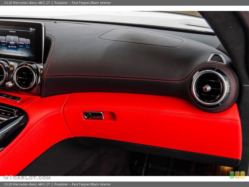 Red Pepper/Black Interior Dashboard for the 2018 Mercedes-Benz AMG GT C Roadster #124370289