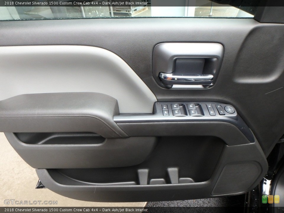 Dark Ash/Jet Black Interior Door Panel for the 2018 Chevrolet Silverado 1500 Custom Crew Cab 4x4 #124372352