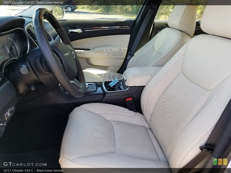 Black/Linen Interior Front Seat for the 2017 Chrysler 300 C #124377267