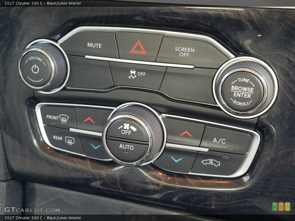 Black/Linen Interior Controls for the 2017 Chrysler 300 C #124377459