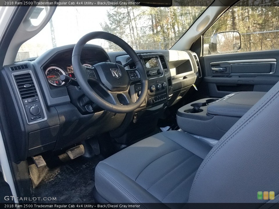 Black/Diesel Gray Interior Photo for the 2018 Ram 2500 Tradesman Regular Cab 4x4 Utility #124384957