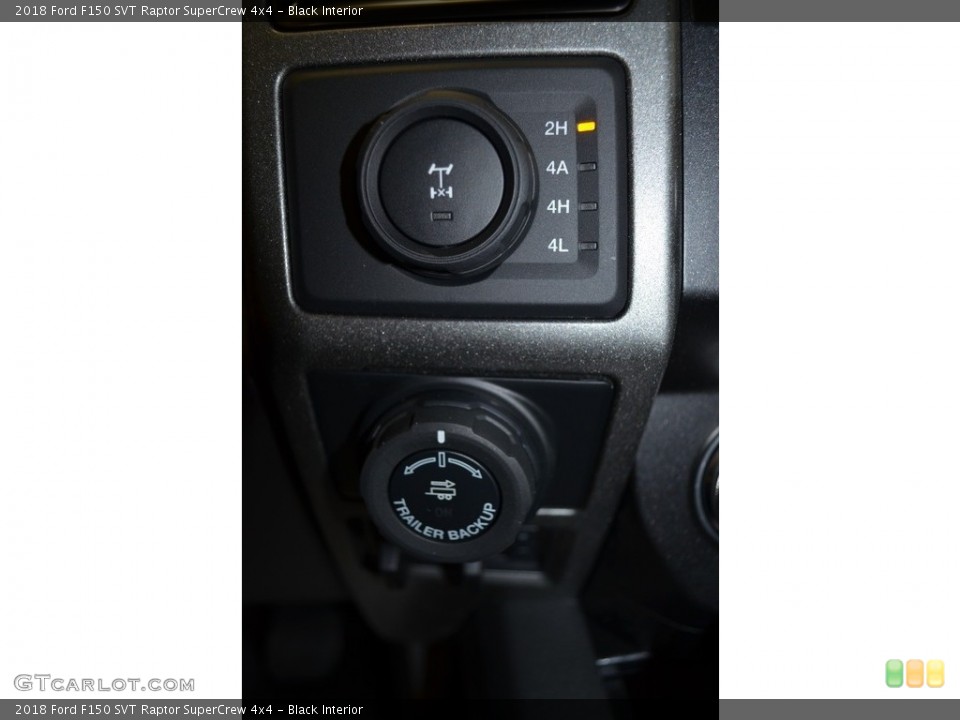 Black Interior Controls for the 2018 Ford F150 SVT Raptor SuperCrew 4x4 #124386820