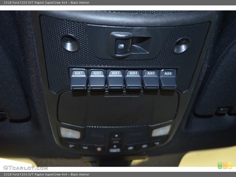 Black Interior Controls for the 2018 Ford F150 SVT Raptor SuperCrew 4x4 #124386847