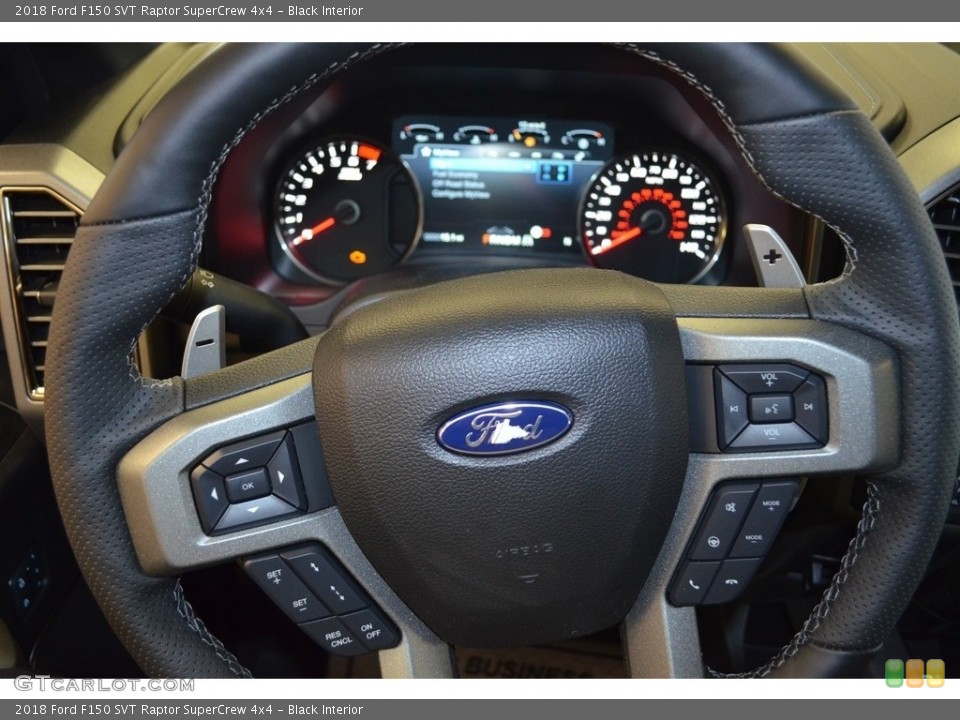 Black Interior Steering Wheel for the 2018 Ford F150 SVT Raptor SuperCrew 4x4 #124386871