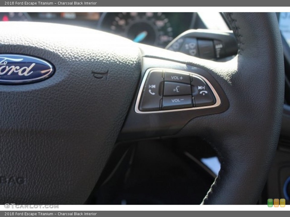 Charcoal Black Interior Controls for the 2018 Ford Escape Titanium #124386916