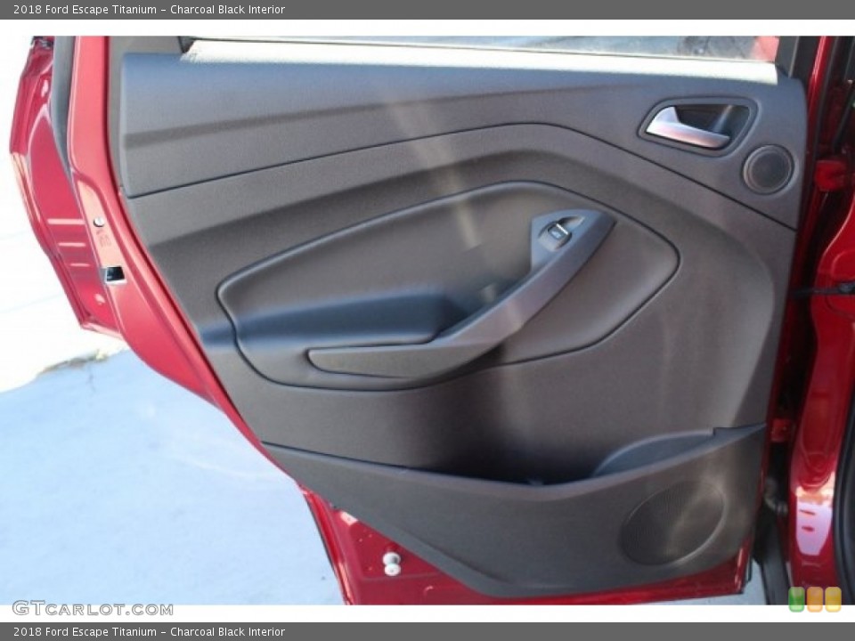 Charcoal Black Interior Door Panel for the 2018 Ford Escape Titanium #124386961