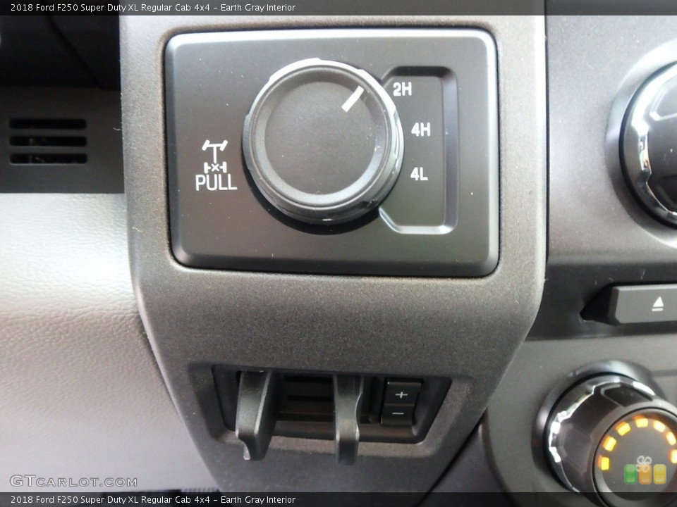 Earth Gray Interior Controls for the 2018 Ford F250 Super Duty XL Regular Cab 4x4 #124389814
