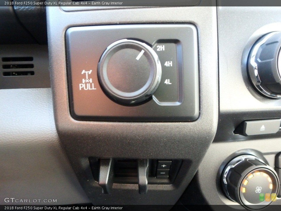Earth Gray Interior Controls for the 2018 Ford F250 Super Duty XL Regular Cab 4x4 #124390297