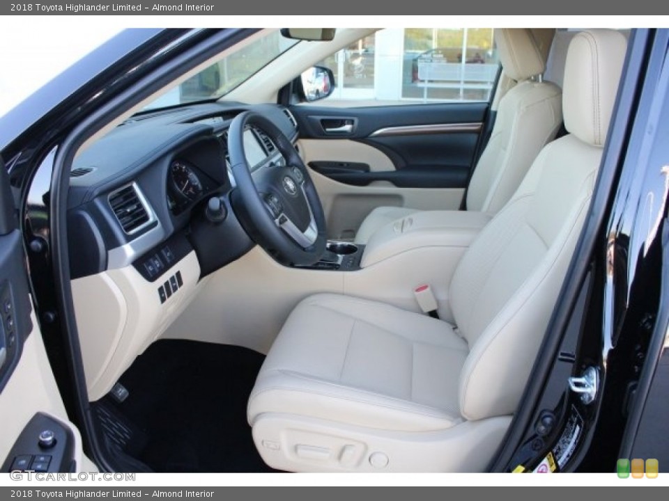 Almond Interior Front Seat for the 2018 Toyota Highlander Limited #124393909
