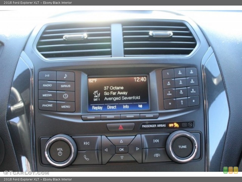 Ebony Black Interior Controls for the 2018 Ford Explorer XLT #124394410