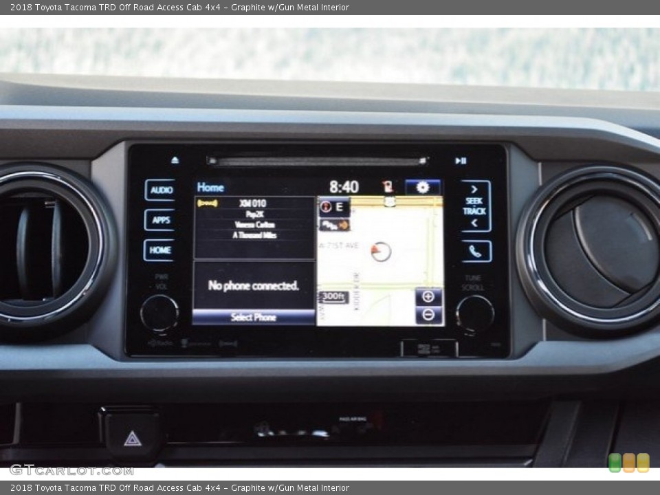 Graphite w/Gun Metal Interior Navigation for the 2018 Toyota Tacoma TRD Off Road Access Cab 4x4 #124395076