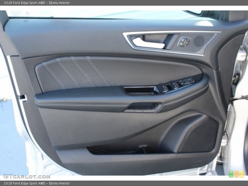 Ebony Interior Door Panel for the 2018 Ford Edge Sport AWD #124395211