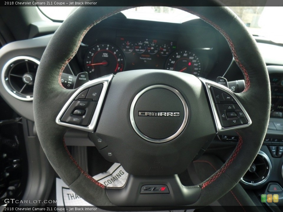 Jet Black Interior Steering Wheel for the 2018 Chevrolet Camaro ZL1 Coupe #124398223