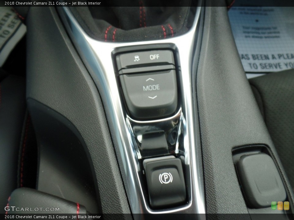 Jet Black Interior Controls for the 2018 Chevrolet Camaro ZL1 Coupe #124398541