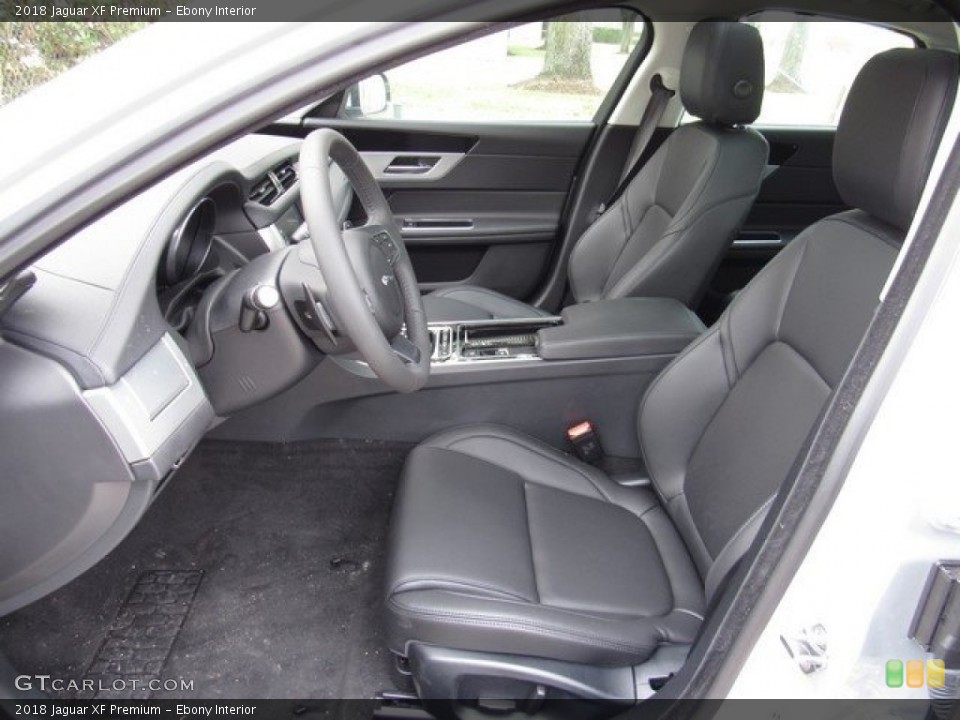 Ebony Interior Front Seat for the 2018 Jaguar XF Premium #124405430