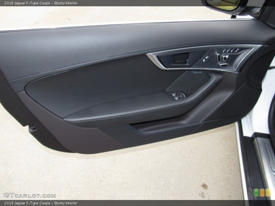 Ebony Interior Door Panel for the 2018 Jaguar F-Type Coupe #124406102