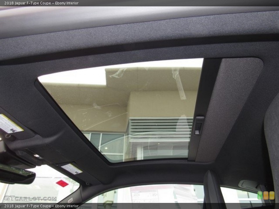 Ebony Interior Sunroof for the 2018 Jaguar F-Type Coupe #124406176