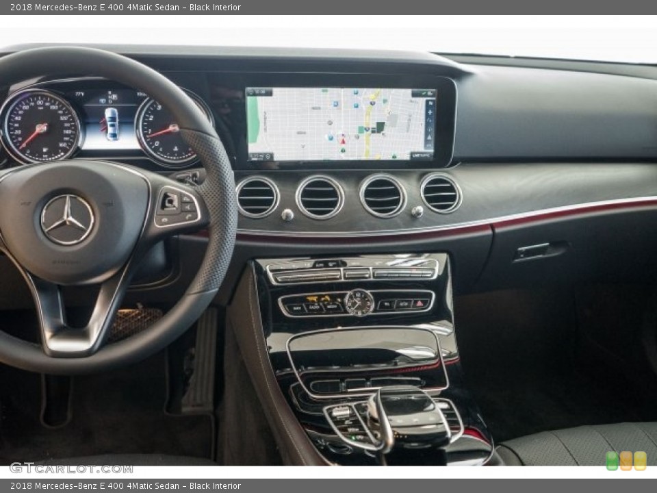 Black Interior Dashboard for the 2018 Mercedes-Benz E 400 4Matic Sedan #124407101