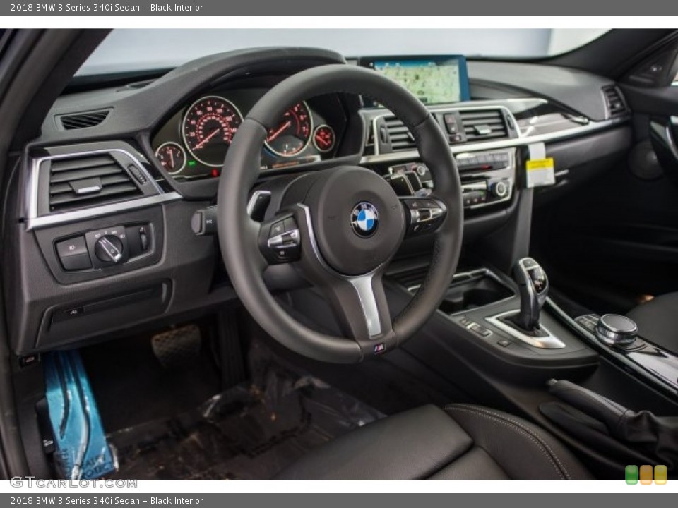 Black Interior Dashboard for the 2018 BMW 3 Series 340i Sedan #124408928