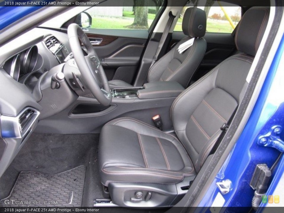 Ebony Interior Photo for the 2018 Jaguar F-PACE 25t AWD Prestige #124409189
