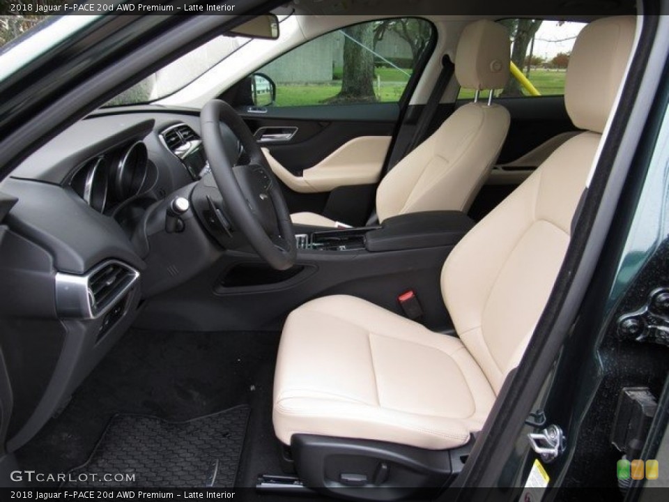 Latte Interior Photo for the 2018 Jaguar F-PACE 20d AWD Premium #124410500