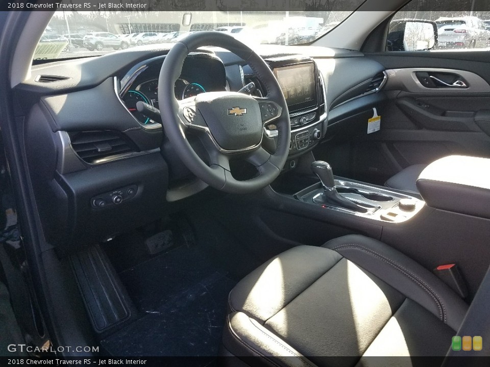 Jet Black Interior Photo for the 2018 Chevrolet Traverse RS #124410740