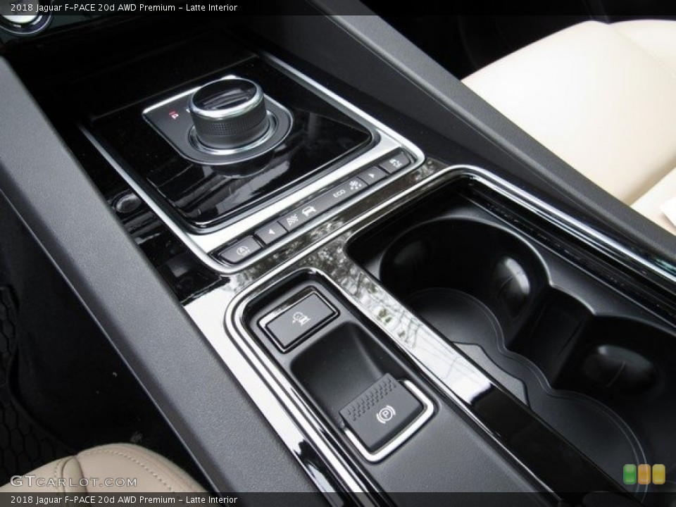 Latte Interior Controls for the 2018 Jaguar F-PACE 20d AWD Premium #124410782