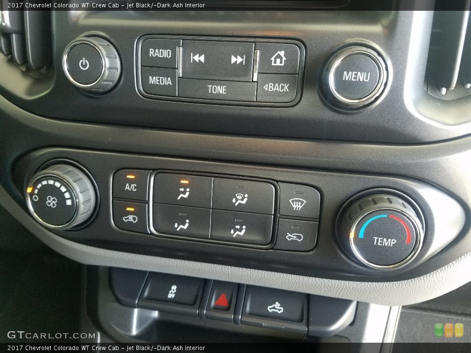 Jet Black/­Dark Ash Interior Controls for the 2017 Chevrolet Colorado WT Crew Cab #124422863