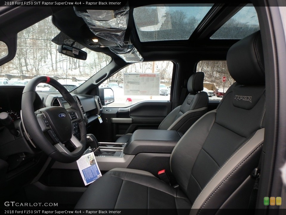 Raptor Black Interior Front Seat for the 2018 Ford F150 SVT Raptor SuperCrew 4x4 #124425733