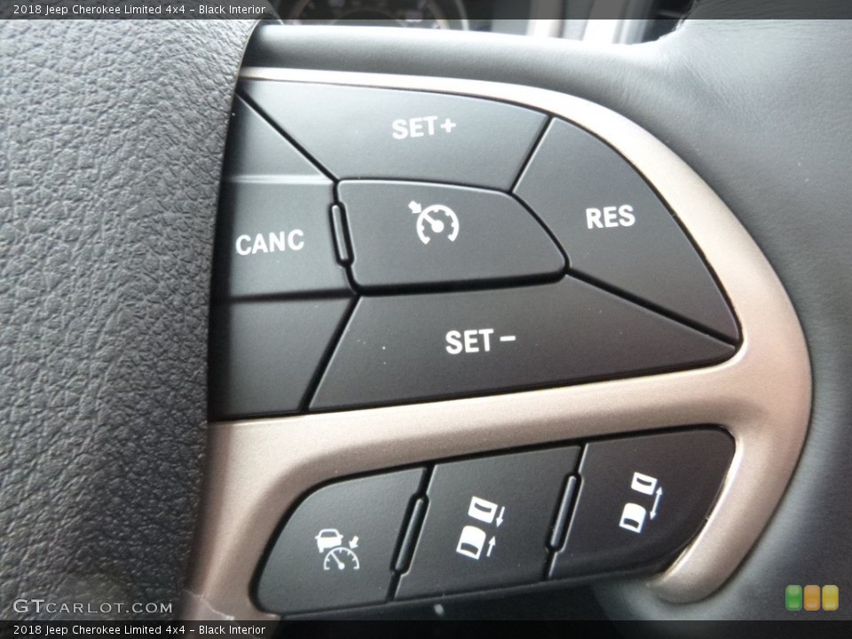 Black Interior Controls for the 2018 Jeep Cherokee Limited 4x4 #124438117